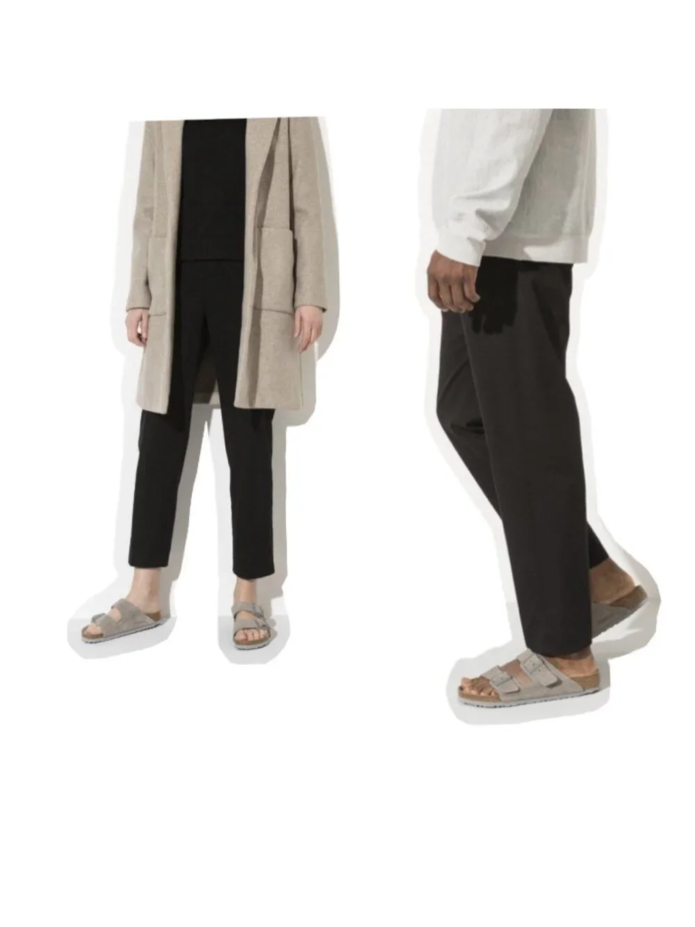 Birkenstock Arizona Suede Unisex Sandals Stone Coin Gray Men Size 45 - Picture 3 of 10